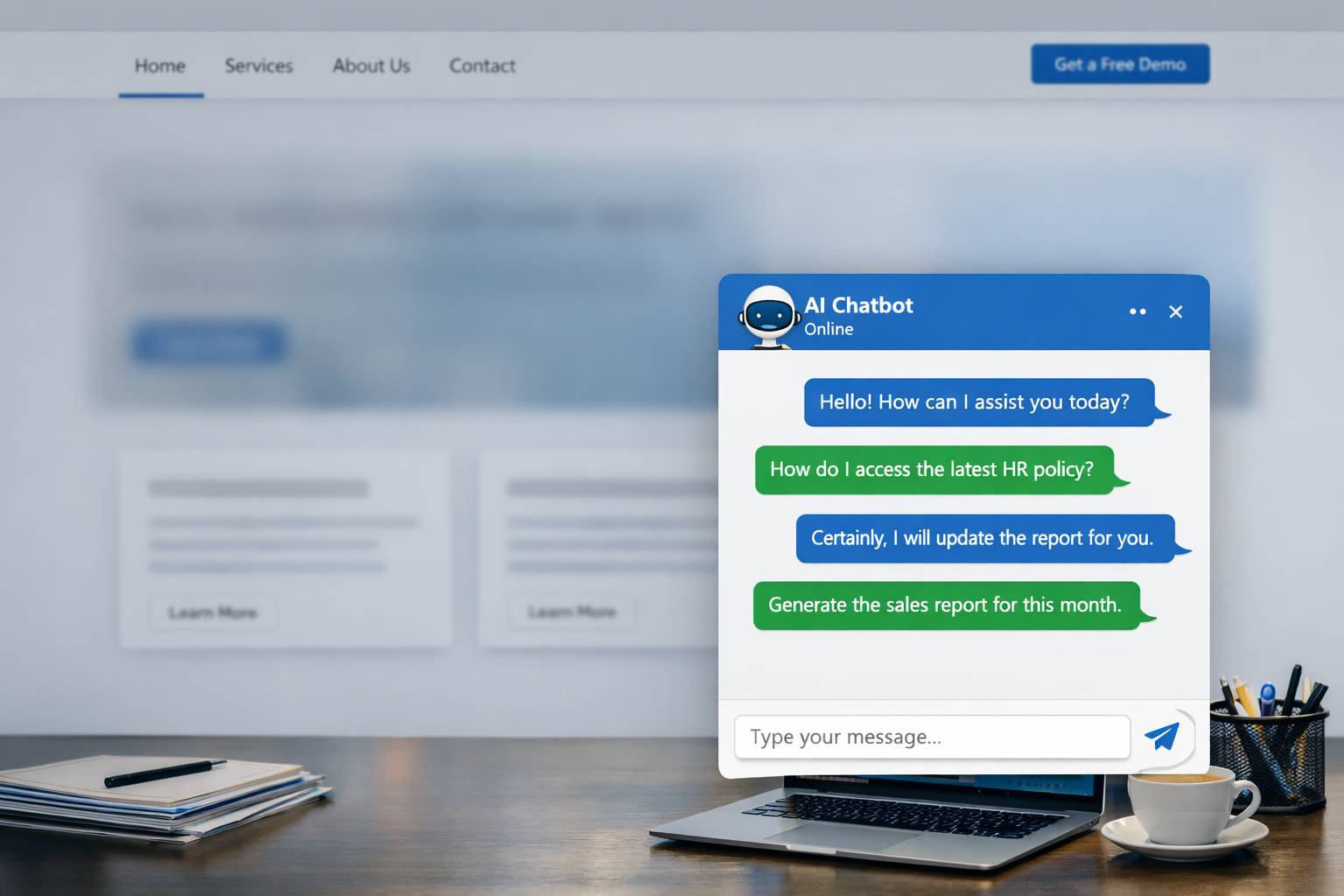 Chatbot AI custom pentru creșterea vânzărilor și suport 24/7